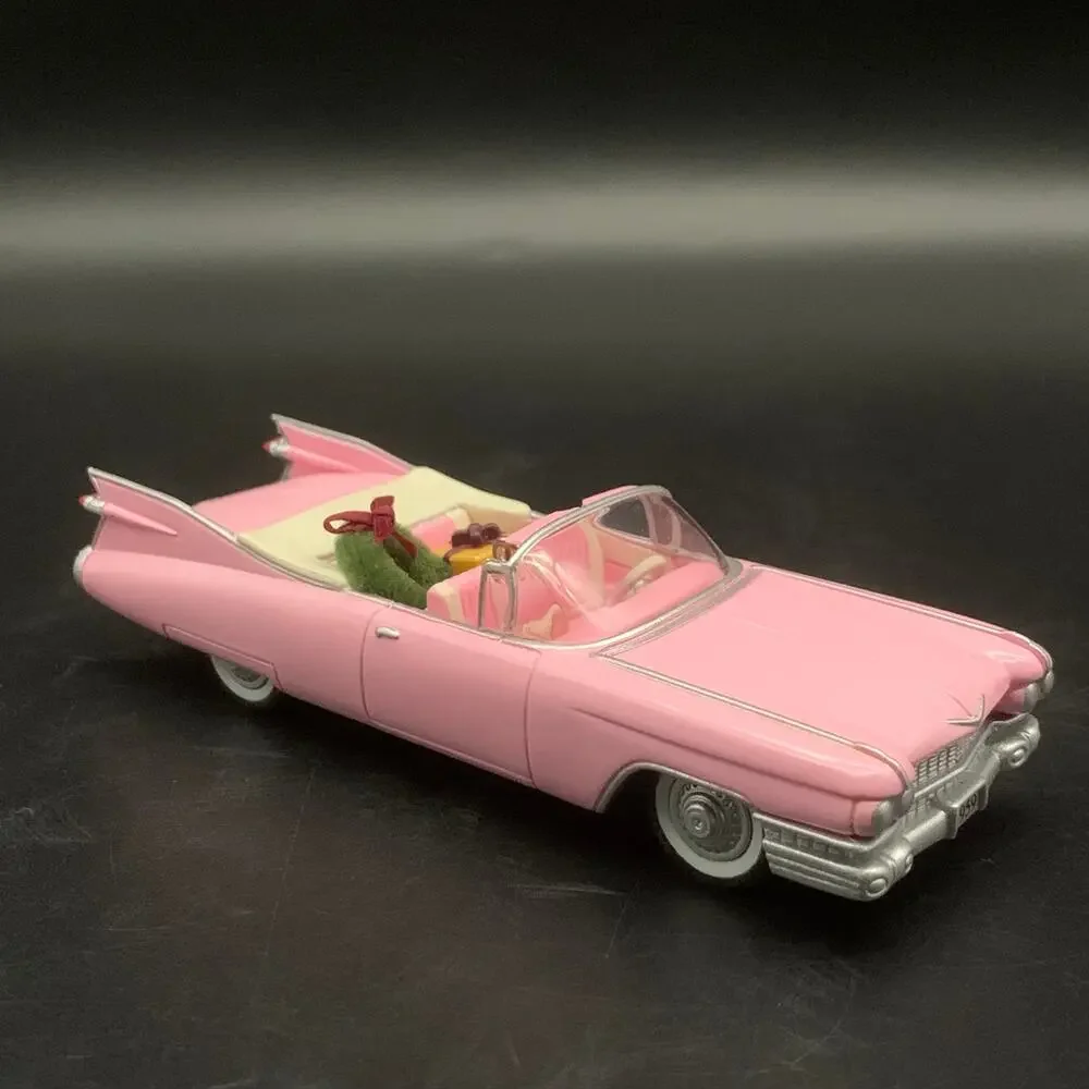 Vintage 1959 Cadillac De Ville Convertible Pink Car 1996 Hallmark Ornament